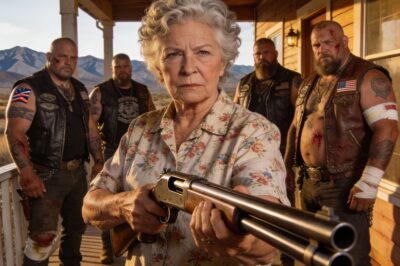 “Seventy-three years old. That’s what my driver’s license says. My neighbors see a fragile widow who likes to garden. But when those three black SUVs pulled up my long dirt road, surrounding my farmhouse, I felt that old, cold familiar switch flip inside me. The one I hadn’t touched in thirty years. My hands stopped shaking. My breathing slowed down. The grandmother was gone. And the woman I used to be—the one the government spent millions trying to bury—was back. And she was angry.”