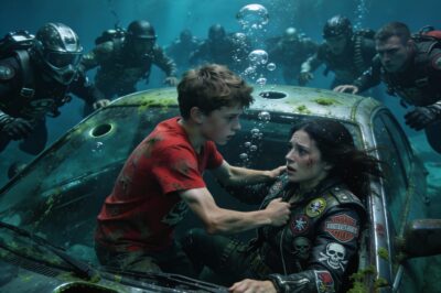 The rain was coming down so hard it felt like gravel hitting the windshield. I was just trying to get home. Just trying to forget that I was twenty years old and completely alone in the world. But when my headlights caught that twisted metal guardrail, my heart stopped. I didn’t think. I didn’t check for traffic. I just slammed on the brakes. Looking over the edge into the black water below, I saw two faint red lights fading into the deep. Someone was down there. Someone was dying. And for the first time since the fire took my parents, I felt something other than numbness. I felt terrified.