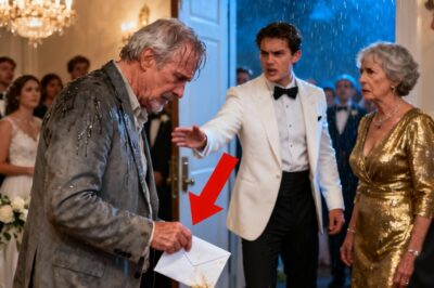 They called me a “stain” on their perfect wedding photos. My own son, wearing a tuxedo that cost more than I made in a year, pretended I was a stranger because my suit was patched and my shoes were muddy. He chose his new rich life over the father who starved to feed him. I turned to leave, broken and humiliated, until the doors swung open and the wealthiest CEO in the state walked straight past the bride, knelt at my feet, and called me “Dad.”