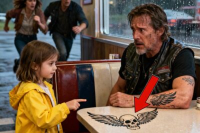 ” “Hello, Sir! My Older Sister Has That Tattoo Too!” — The Hell Angels Biker Froze in Total Shock”