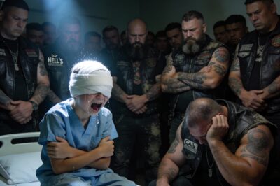 I was fourteen, homeless, and invisible to the world. I spent my days dodging social workers and my nights sleeping behind a maintenance shed at the fairgrounds. I thought I had nothing to lose. I was wrong. When that fire started, I saw grown men—tough bikers with patches on their vests—freeze in terror. But I saw something they missed. A little girl trapped behind a wall of flames. I didn’t think. I didn’t calculate the risk. I just ran into the heat. I didn’t know that moment would cost me my sight, but it would give me a family.