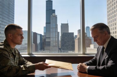 My wife’s lawyer served me papers at my Chicago office. He never expected the envelope I handed him back—it didn’t just end our marriage, it exposed a secret that would shatter her powerful family.