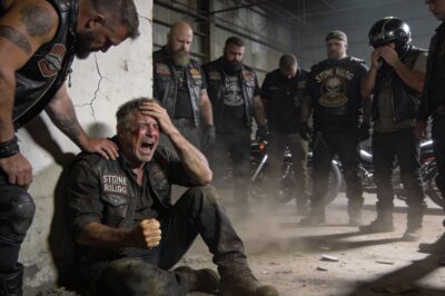 I stood there by the cooler, holding a bottle of lukewarm water, watching her. She dropped her phone again. Clack. It hit the tile so loud it made me flinch. The man with her grabbed her arm, his fingers digging into her skin, whispering something that made her shrink into herself. I should have walked away. I should have paid for my gas and got back on my bike. That’s what you do these days—you mind your own business. But when she looked up at me, her eyes weren’t just sad; they were screaming. And then she dropped the phone a third time, right at my boots.