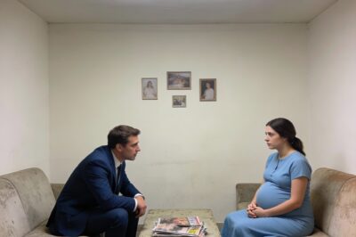 Gustavo watched Beatriz from the gate. She looked from side to side, nervous, clutching her purse.