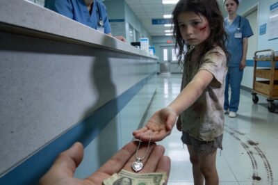 She had a bruised cheek, three dollars, and a silver memory. He was a stranger dying on an empty road. She paid for his life with the only thing she had left.