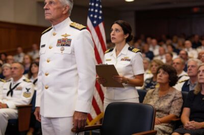 I stood frozen in front of two hundred people. The entire room was silent, waiting for me to take the seat of honor. My hands were shaking behind my back, not from age, but from a shame so deep it felt like it was crushing my chest. I couldn’t sit. Not while he was still standing where nobody could see him.