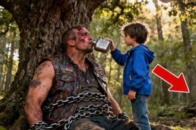 ” Little Boy Stumbled on a Hell’s Angel Chained to a Tree — What He Did Next Shocked 2,000 Riders.”