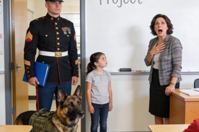 The Silent Roar of the Faithful: How a Teacher’s Cruel Doubt Awakened the Unstoppable Force of a Marine Father and His K9 Partner in a Battle for Truth and Honor