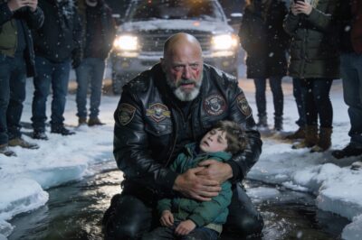 I watched forty people hold up their phones while a teenage boy turned blue in the freezing water. Not one of them moved. Not the guy in the marina uniform. Not the woman who I knew was a teacher. They just filmed. I was twenty-four years old, shaking from malnutrition, and I hadn’t felt my toes in three hours. I had nothing left to lose in this world except the dirty coat on my back. But I remembered the oath I took. I remembered who I was before the world threw me away. So, while everyone else hit “record,” I stepped onto the ice.