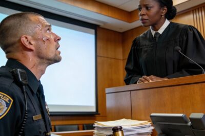 He arrested her last night, not knowing who was on the bench.