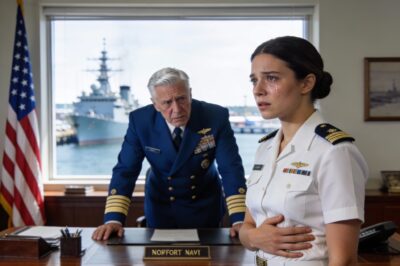 I froze. The room was so quiet I could hear the blood rushing in my ears. He wasn’t looking at my medals. He wasn’t looking at my perfectly pressed uniform. Admiral Hayes was looking at my hand—the hand that had unconsciously drifted to my left side, right over my ribs. He saw it. In thirty seconds, everything I had built for the last five years was about to come crashing down. He didn’t ask about the ship. He asked about the one thing I promised myself I would take to the grave.