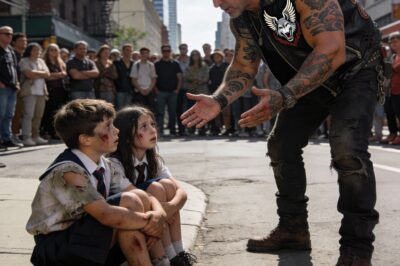 My hands were shaking so hard I could barely hold the fork. Just an hour ago, I was terrified this man was going to hurt us. A patch on his jacket read “H*ll’s Angels,” and he looked like every nightmare I’d ever been warned about. But now, sitting in this greasy diner booth, watching him laugh with my brother, I felt a sick feeling rising in my throat. He was telling us about the love of his life, the woman he abandoned years ago. He pulled out a wallet to show us a picture. When I looked at that photo, the diner noise faded into silence. I knew that face. I knew it better than my own.