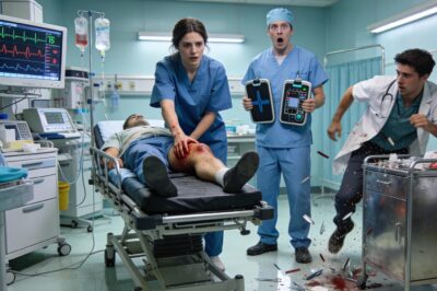 I adjust the collar of my scrubs. I feel the empty space between the fabric and my skin. A hollowness.