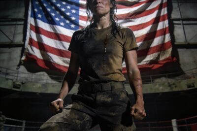 The silence in that Camp Pendleton gym was heavier than any weight I’d ever lifted. Fifty Marines stopped mid-rep, staring, just waiting for me to break. It wasn’t just the stifling California heat; the air felt thick with judgment. I was a 5’4” woman walking into their domain, wearing a uniform they didn’t believe I’d earned. They saw my size, not the scar on my knuckles from Ramadi. They saw a “diversity hire,” not the daughter of a fallen hero trying to carry his legacy. But when that Staff Sergeant stepped forward, grinning like a wolf, I knew this was about to go way beyond standard military hazing.