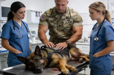 The vet just shook her head. “He’s gone.” The silence in that room was deafening. I looked at the lifeless dog on the table, and suddenly I wasn’t in an American clinic anymore. I was back in the desert, surrounded by dust and old failures. I couldn’t bear to let it happen again.
