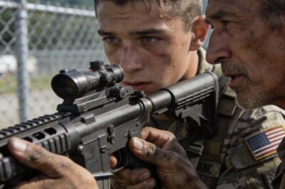 I didn’t plan on crossing that fence. I was just a ghost watching from the treeline, invisible to the world. But when I saw that Drill Sergeant screaming at the terrified kid, humiliation dripping from every word, something inside me snapped. It wasn’t the anger of a homeless man; it was the instinct of a Ranger. The Sergeant reached for his sidearm when he saw me—a dirty, gray-bearded man limping onto a restricted military range. He thought I was a threat. He didn’t know I wrote the manual he was failing to teach. I had ten seconds to save that kid’s career, or get arrested. Again.