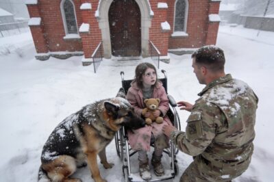 I’ve looked evil in the eye before. I’ve seen what men do to each other in war zones when they think no one is watching. But I never expected to find that same darkness behind a church in Bozeman, Montana. The storm was screaming, visibility was zero, and my K9, Rex, was the only reason I stopped. He knew. He sensed a heartbeat slowing down in the snow before I even saw the outline. When I realized what—and who—was sitting there in the freezing dark, my blood ran colder than the blizzard.