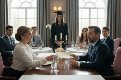 At my daughter’s graduation in Savannah, my husband of 26 years toasted to his new life… without me. He expected tears. He didn’t expect the single envelope I handed him that would change everything.