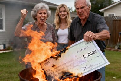 I won $2.5 million in the lottery, when I refused to share half the winnings with my parents’ darling daughter, they burned my check – BUT, they had no idea that I had…