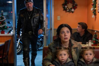 Poor Mom Takes Twins to Eat With $20 on Christmas Eve, Then Hells Angel Walks In And Stuns All…