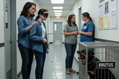 Blind Teen In A Detroit Shelter Ignores ‘DO NOT APPROACH’ Sign And Walks Straight Toward A PTSD-Stricken K9 Who Att*cked His Last Handler… The Shelter Went Silent.