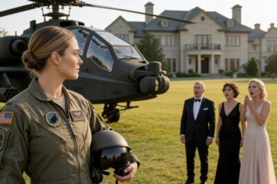 The Wealthy Kids Mocked My Old Photo… So I Landed A Combat Chopper On Their Perfect Lawn