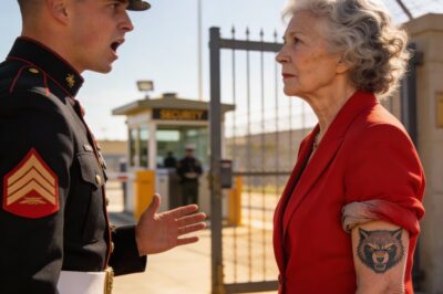 The Ghost in the Red Jacket: When a Young Corporal Mocked My “Fake” Tattoo and Tried to Kick Me Off the Base, He Didn’t Realize He Was Spitting in the Face of the Classified Legend Who Saved His Commander’s Life in the Jungle Hell of ’69—And That the “Old Lady” He Was Humiliating Was About to Unleash a Storm That Would Shake the Corps to Its Foundations.