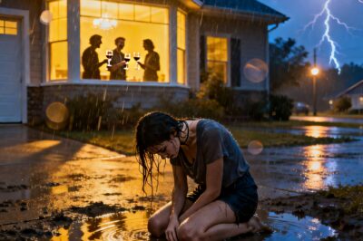 I Found My Daughter Kneeling in the Rain While Her Husband Called It “Discipline” — They Laughed Inside the House, So I Carried Her Through the Door, Faced the People Who Broke Her, and Spoke Five Words That…