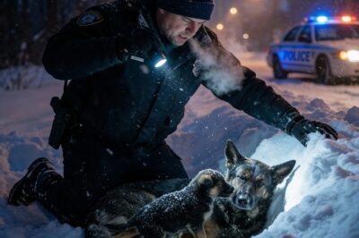 Heartbreaking Discovery Off I-94: Detroit Officer Abandons Patrol Car to Follow a Screaming Puppy into the Frozen Woods on New Year’s Eve
