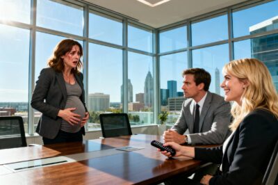 Betrayed in Austin: Pregnant Wife Fired by CEO Husband and His Mistress in Boardroom, Returns 3 Months Later With FBI Agents and a Secret Patent That Destroys Their Empire and Reclaims Her Dignity Forever.