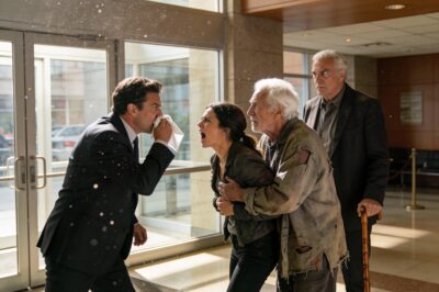 “You’re just a housewife, Mallory. You don’t fit in my world anymore.” Those words didn’t just break my heart; they shattered my entire reality. I stood there, holding the divorce papers, feeling small, useless, and utterly discarded. He was the high-flying Chicago attorney, and I was just the woman who ironed his suits. I thought my life was over. I thought I had lost everything. But I didn’t know that a simple bus ride and a trembling old man were about to flip the script on my arrogant husband in the most satisfying way possible.