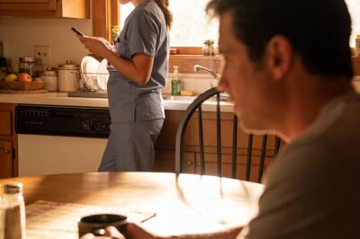 She thinks I’m the “Saint of Suburbia” because I took a demotion to be more present for our kids while she climbed the corporate ladder at the hospital. She doesn’t realize I know exactly whose cologne is on her scrubs. I’m not stepping back to be a good dad—I’m stepping back to establish primary caregiver status for the custody battle I’ve been silently planning since the night her phone lit up the bedroom with a message that shattered my life.