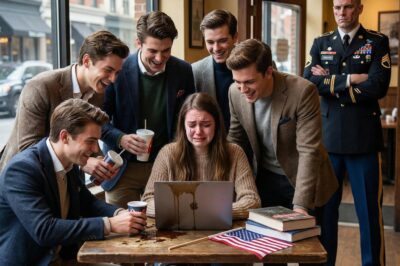 The Silence of the Lambs: How Five Wealthy Bullies Tormented a Disabled Girl in a Crowded Cafe, Unaware That Her Decorated Military Father Was Watching From the Shadows, Ready to Teach Them a Brutal Lesson About True Strength That Would Shatter Their Privileged Lives Forever