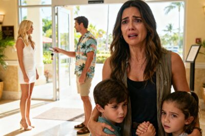 A Devastated Mother in West Palm Shores, Florida, Stands Silently in a Hotel Lobby While Her Husband Hands a Room Key to His Mistress, Unaware That the Credit Card He’s Holding and the Property He Sleeps in Belong Entirely to the Wife He Just Betrayed.
