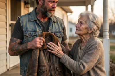 My Bike Died in a Snowstorm and a Stranded Widow Gave Me Her Dead Husband’s Leather Jacket to Keep Me Warm—But When I Got Home and Checked the Inside Pocket, I Fell to My Knees and Wept When I Saw…