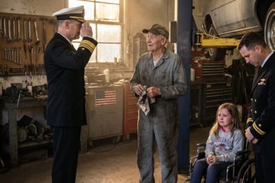 The Silent Mechanic and the Admiral’s Daughter: A Tale of Hidden Valor, Arrogant Disrespect, and the Shocking Revelation That Brought a haughty Officer to His Knees in Tears of Shame