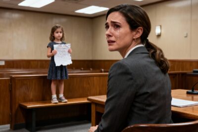 In Wilmington, Delaware, a grieving widow is blindsided when her wealthy ex-mother-in-law files for full custody, claiming a single mom’s poverty makes her unfit, until a brave 5-year-old girl silences the courtroom with a handwritten letter.