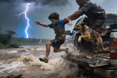 My Uncle Pushed Me Out of the Truck During a Flash Flood — When I’m 10y — And the Only Reason I’m Alive Is Because My Dog Jumped Into the River With Me