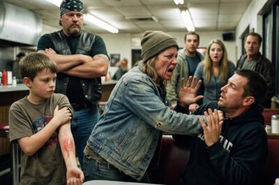 “Nobody Believes Me”: The Heart-Stopping True Story of How a Starving 7-Year-Old Boy, Betrayed by Every Adult He Trusted, Walked Into a Diner and Whispered Three Words to a Hell’s Angel Sergeant-at-Arms, Unleashing a Chain of Events That Exposed a Sadistic Predator, Saved a Missing Girl from a Storage Unit, and Proved That Sometimes Angels Wear Leather Vests, Ride Harleys, and Deliver Justice When the Law Looks Away.