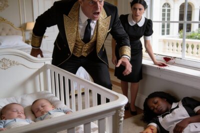 A billionaire comes home and finds his black maid sleeping on the floor with his 1-year-old twin children — and the shocking…