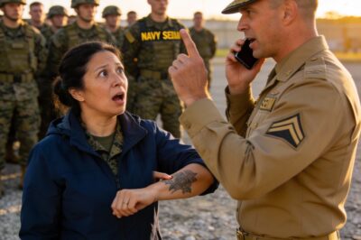 She Came to Watch Her Son Become a Navy SEAL — Until a Commander Recognized Her Tattoo and Called Her is…
