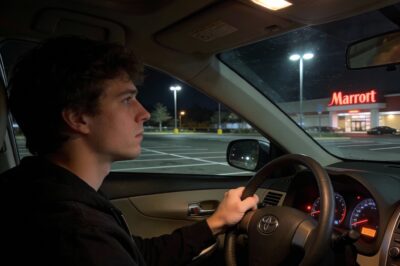 I sat in my 2011 Corolla in the Marriott parking lot for forty-five minutes, knuckles white on the wheel. Not afraid of the dark. Not afraid of the neighborhood.