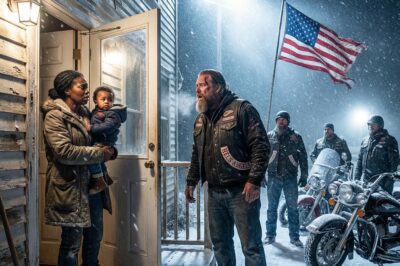 THE DAY I OPENED MY DOOR TO 25 HELLS ANGELS: Everyone Warned Me They Were Dangerous, But When My Neighbors Spat on Me and My Own Husband Left Us to Freeze, These “Monsters” Were the Only Ones Who Treated Me Like a Human Being—And What Happened Next Changed an Entire City Forever.