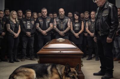 My daughter’s funeral was a blur of quiet grief until the police dog, her loyal protector, burst through the crowd. He ignored every command, his eyes wild with a purpose I couldn’t understand, and did the one thing that made every mourner gasp in shock and horror.
