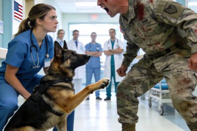 My dog doesn’t salute strangers. He only salutes command. So when he raised his paw to a rookie nurse I’d never seen before, my world tilted on its axis. The rage was instant, a fire that burned hotter than the shrapnel in my side. I had to know why.
