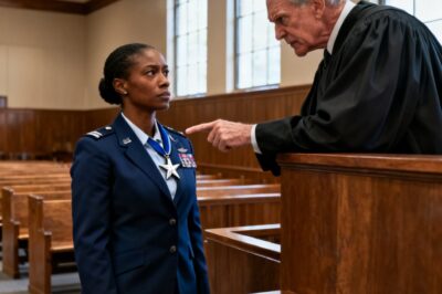 “Take it off,” the judge sneered at the disabled Black Navy SEAL’s medal. Her response didn’t just win the case—it ended his career and exposed a conspiracy that went to the very top.