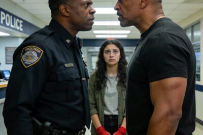 He planted the baggie, smirked, and cuffed the innocent pre-med student. But just as his perfect frame-up was complete, a fleet of black SUVs swarmed the station, and suddenly, this small-town cop wasn’t the one giving orders anymore.