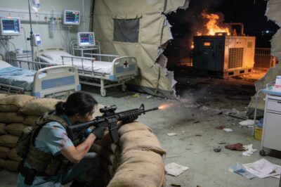 The nurse died the moment her finger touched the trigger.