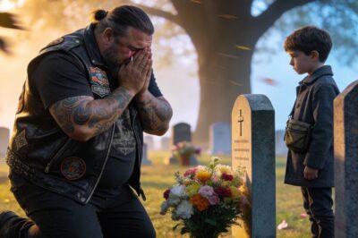 “They told me I buried my daughter eight months ago. But today, a homeless boy stood by her grave, holding her favorite toy, and whispered the four words that shattered my world: ‘She is not dead’.”