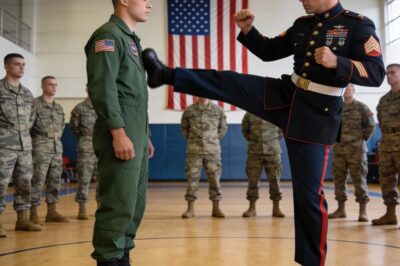 “Her mother passed away,” I said, my voice flat. His smile widened. “That’s tough. Real tough. So, you’re what? Playing single dad now?” He looked at my daughter, then back at me. “Cute uniform. Very convincing.” The air in my lungs went cold. I felt something shift inside me.